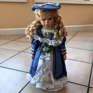NWT Vintage porcelain doll